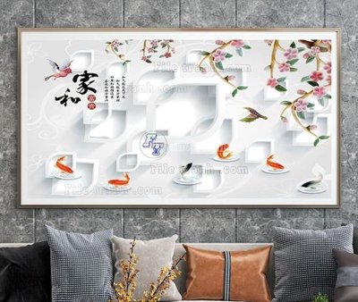 File tranh gốc File tranh hiện đại pha lê gương KF104571 (bản quyền) Filetranh.com