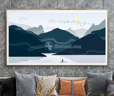 Tải file tranh gốc File tranh hiện đại pha lê gương KF104627 chất lượng cao