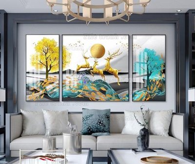 File gốc File tranh hiện đại pha lê gương KF104634 (in tráng gương) sang trọng