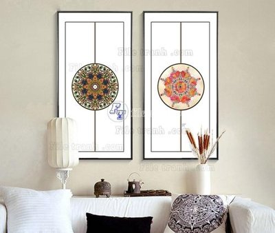 File ảnh File tranh hiện đại pha lê gương KF104725 (gốc) cho trang trí nhà hàng