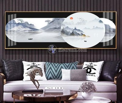 File in trần File tranh hiện đại pha lê gương KF104769 (file gốc) hoa văn 3D