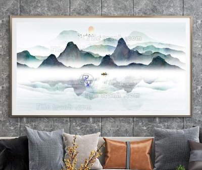 File gốc File tranh hiện đại pha lê gương KF104856 (phong cách) tối giản