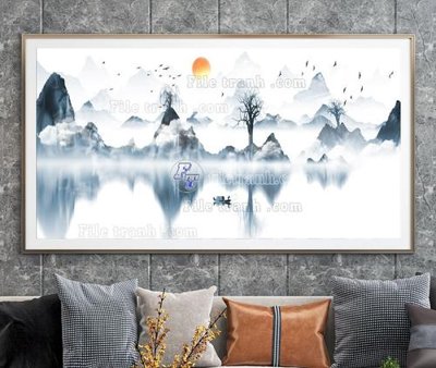 Tải file File tranh hiện đại pha lê gương KF104858 (PSD) cho in tranh 3D