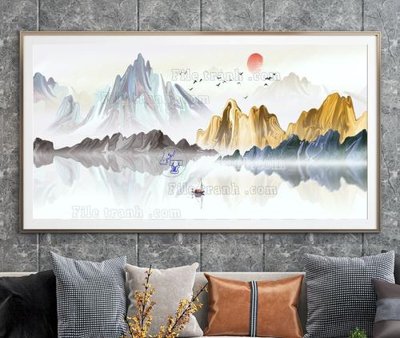 Tải file gốc File tranh hiện đại pha lê gương KF104863 (bản PSD) còn layer