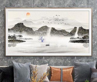 Tải file File tranh hiện đại pha lê gương KF104870 (PSD) cho in tranh kính