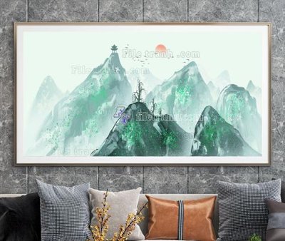 File tranh trang trí File tranh hiện đại pha lê gương KF104871 (file gốc)