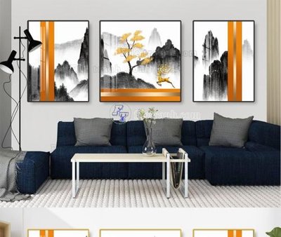 File PSD File tranh hiện đại pha lê gương KF104896 (bản gốc) đã tách nền