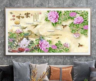 Chi tiết file gốc File tranh hiện đại pha lê gương KF104953 (cho in tráng gương)