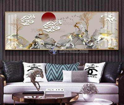 File tranh gốc File tranh hiện đại pha lê gương KF104960 (bản quyền) Filetranh.com