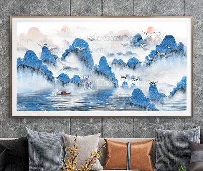 File tranh trang trí File tranh hiện đại pha lê gương KF105048 (file gốc)