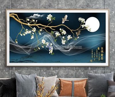 File tranh File tranh hiện đại pha lê gương KF105059 (gốc) chủ đề trừu tượng