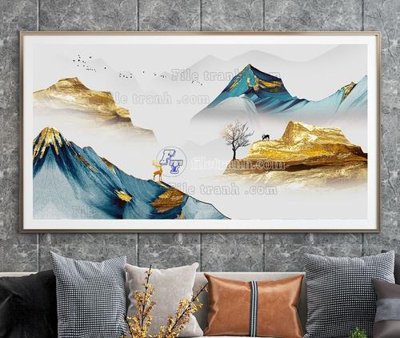 Tải file File tranh hiện đại pha lê gương KF105062 (gốc) chủ đề phong thủy