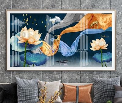 Tải file gốc File tranh hiện đại pha lê gương KF105083 (để in lụa)