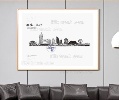 File in lụa File tranh hiện đại pha lê gương KF105106 (phong cảnh) File tranh hiện đại pha lê gương KF105106