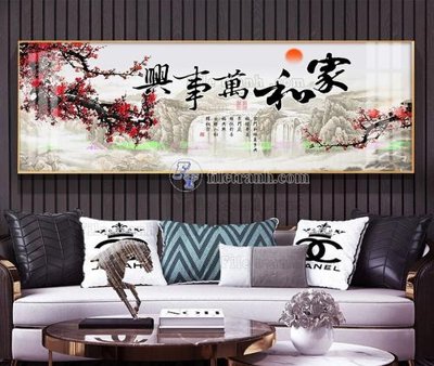 File in lụa File tranh hiện đại pha lê gương KF105153 (phong cảnh) File tranh hiện đại pha lê gương KF105153