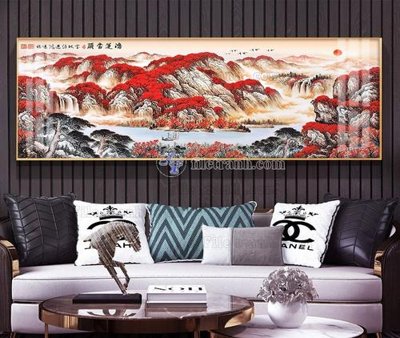 File gốc File tranh hiện đại pha lê gương KF105182 (PNG) không nền chất lượng