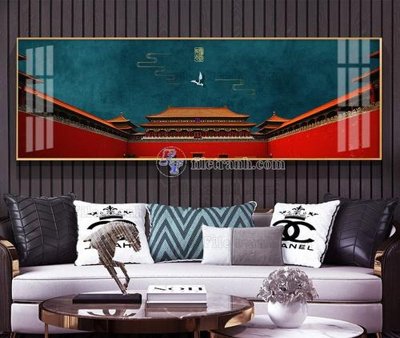 Chi tiết file ảnh File tranh hiện đại pha lê gương KF105196 sắc nét