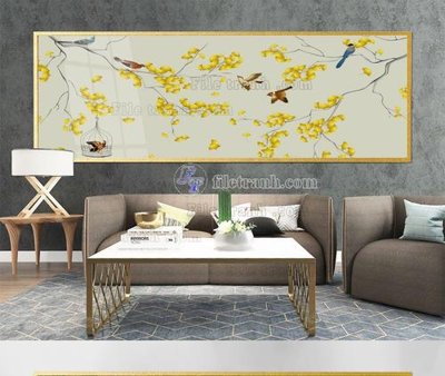 File gốc File tranh hiện đại pha lê gương KF105298 (in mica) làm quà tặng