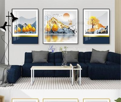 File gốc File tranh hiện đại pha lê gương KF105373 (in mica) làm quà tặng