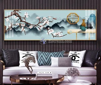 File gốc File tranh hiện đại pha lê gương KF105408 (ảnh chi tiết) để in trần