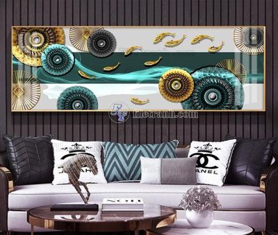 File in trần File tranh hiện đại pha lê gương KF105421 (file gốc) xuyên sáng