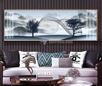 File in trần File tranh hiện đại pha lê gương KF105457 (bản gốc) trời sao