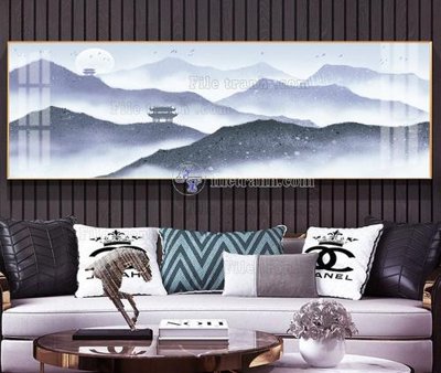 File gốc File tranh hiện đại pha lê gương KF105469 (trang trí) cho phòng khách