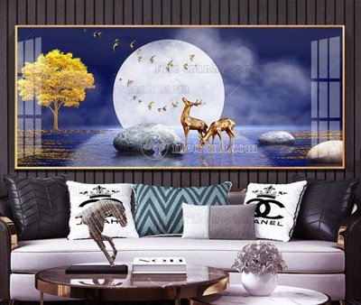 Ảnh mô tả file gốc in mica File tranh hiện đại pha lê gương KF105491