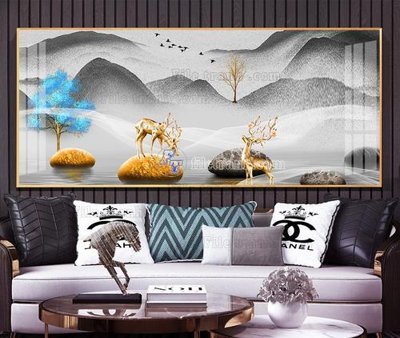 File in ấn File tranh hiện đại pha lê gương KF105496 (bản gốc) chất lượng cao