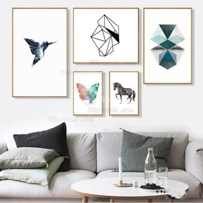 File gốc Tranh bộ nhiều tấm KF235 (in mica) cắt laser