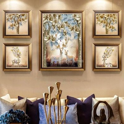 File tranh Tranh bộ nhiều tấm KF338 (gốc) in backlit film