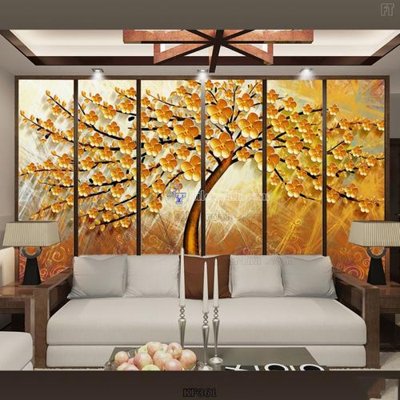 File in lụa Tranh bộ nhiều tấm KF361 (tân cổ điển) Tranh bộ nhiều tấm KF361