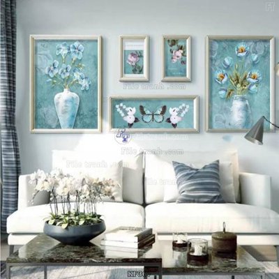 File gốc Tranh bộ nhiều tấm KF367 (chủ đề hiện đại) trang trí