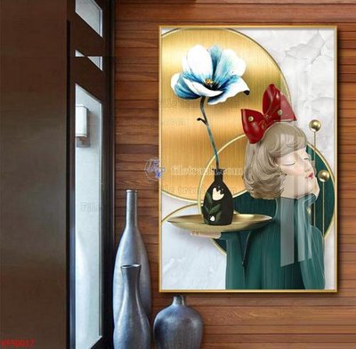 File in trần Tranh decor phủ gương hiện đại KF50017 (file gốc) chủ đề vũ trụ