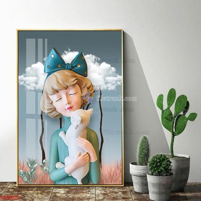 Download file Tranh decor phủ gương hiện đại KF50022 (gốc) cho xưởng in