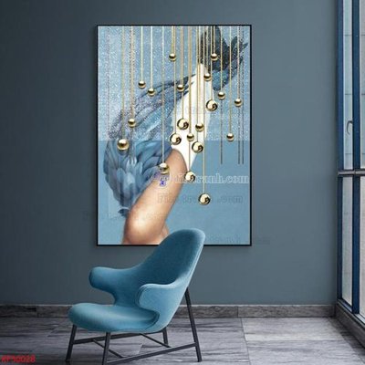 File tranh Tranh decor phủ gương hiện đại KF50028 (bản gốc) treo phòng ăn