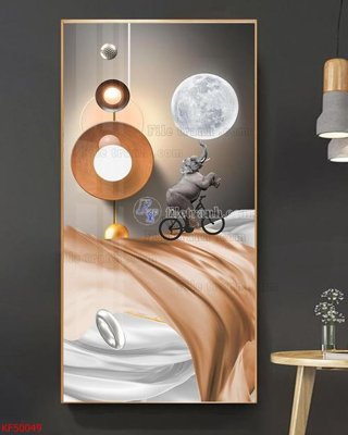 Download file Tranh decor phủ gương hiện đại KF50049 (chuẩn in) chất lượng cao