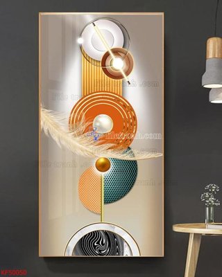 File gốc in mica Tranh decor phủ gương hiện đại KF50050 chất lượng