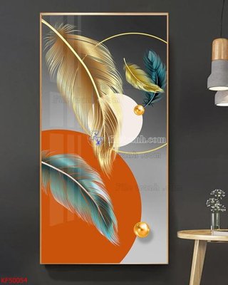 File in trần Tranh decor phủ gương hiện đại KF50054 (bản gốc) 5D