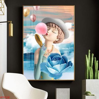 File gốc Tranh decor phủ gương hiện đại KF50138 (thiết kế) cho in ấn