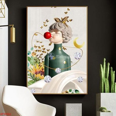 File gốc Tranh decor phủ gương hiện đại KF50161 (ảnh rõ nét) để in