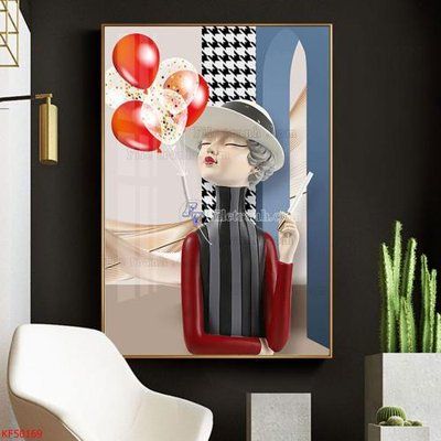 File in trần Tranh decor phủ gương hiện đại KF50169 (file gốc) xuyên sáng