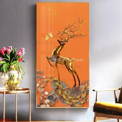 File gốc Tranh decor phủ gương hiện đại KF50170 (dành cho trang trí nội thất)
