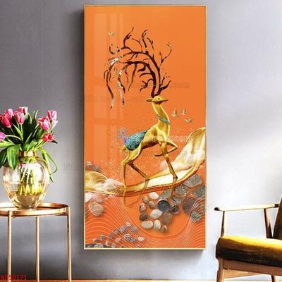 File in trần Tranh decor phủ gương hiện đại KF50171 (bản gốc) 5D