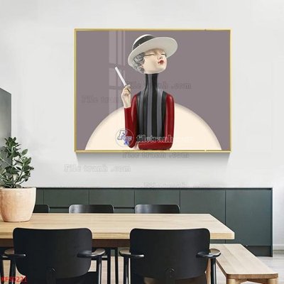 Tải file Tranh decor phủ gương hiện đại KF50221 (gốc) chủ đề tâm linh