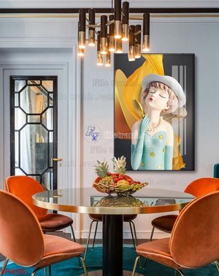 Tải file gốc Tranh decor phủ gương hiện đại KF50250 dùng cho in ấn