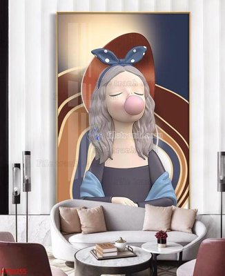 File gốc Tranh decor phủ gương hiện đại KF50255 (chủ đề hiện đại) trang trí