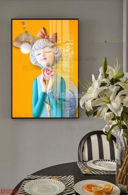 File in trần Tranh decor phủ gương hiện đại KF50264 (bản gốc) trời sao