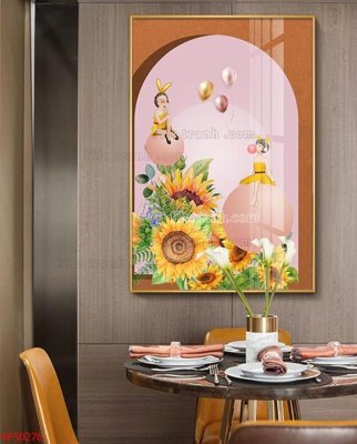 Tải file gốc Tranh decor phủ gương hiện đại KF50276 (bản PSD) còn layer