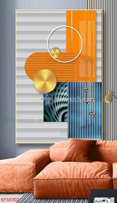 File tranh Tranh decor phủ gương hiện đại KF50302 (bản gốc) treo tường